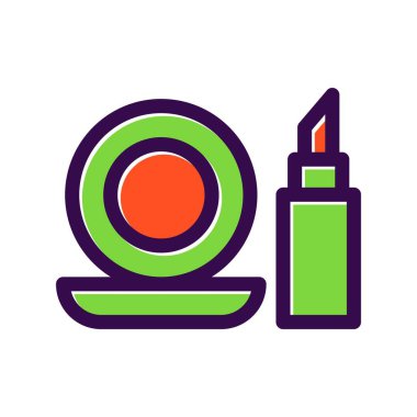 Kozmetik Doldurulmuş Vektör Simgesi Tasarımı