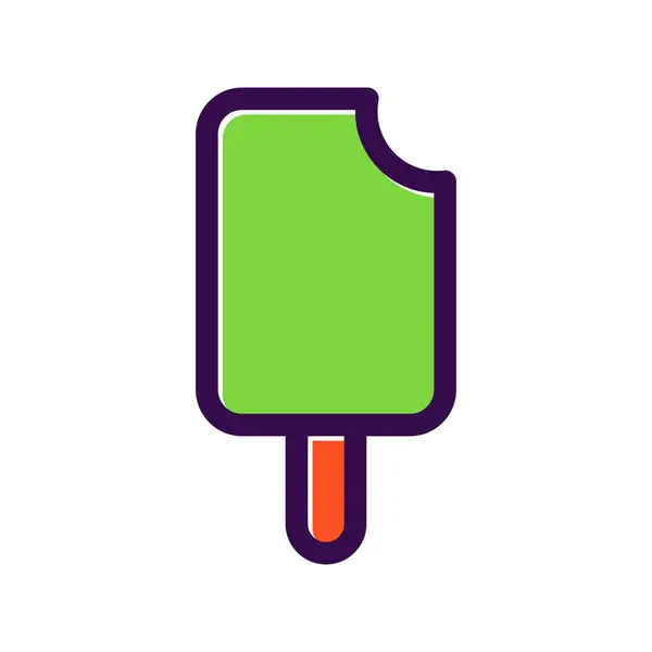 Ice Cream Stick Filled Vector Icon Design — Stockvektor
