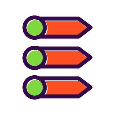 Öncelik Doldurulmuş Vektör Simgesi Tasarımı