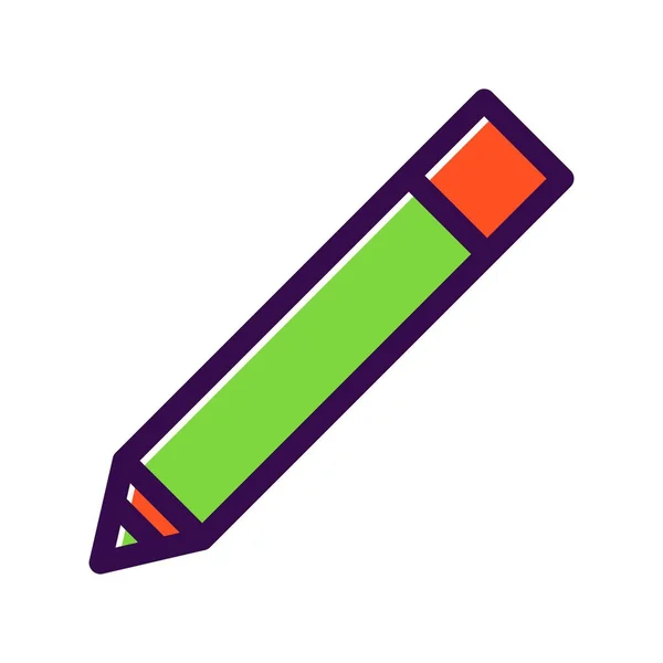 Pencil Filled Vector Icon Desig — Stock Vector