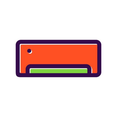 AC Doldurulmuş Vektör Simgesi Tasarımı