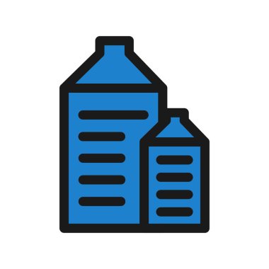 Silo Doldurulmuş Vektör Simgesi Tasarımı