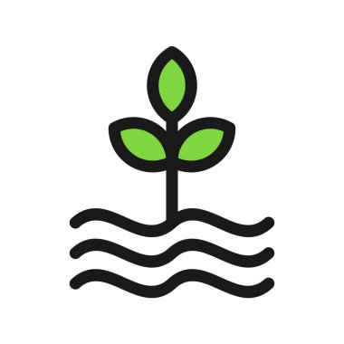 Filizlenmiş Vektör Simgesi Tasarımı