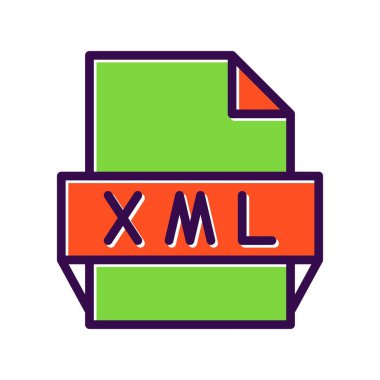 Xml Doldurulmuş Vektör Simgesi Tasarımı