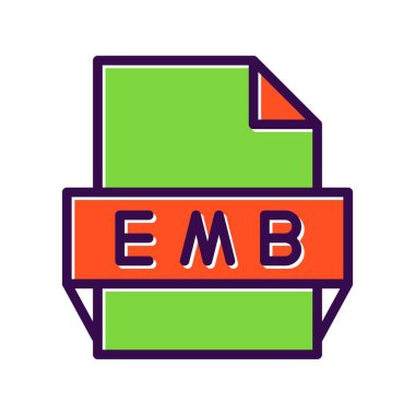 Emb Doldurulmuş Vektör Simgesi Tasarımı