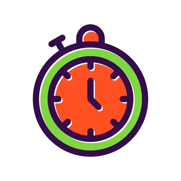 Stop Watch Filled Vector Icon Design — стоковый вектор