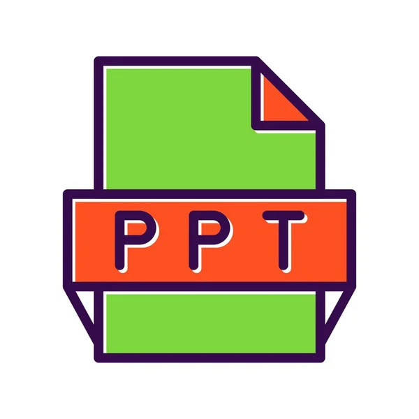 Ppt Filled Vector Icon Design — ストックベクタ