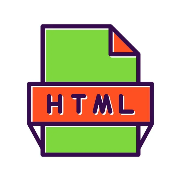 Html Filled Vector Icon Desig — Διανυσματικό Αρχείο