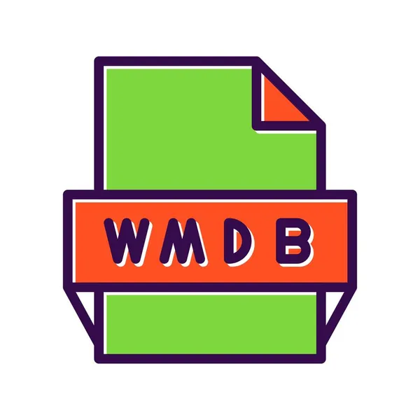 Wmdb Vector Preenchido Ícone Desig — Vetor de Stock
