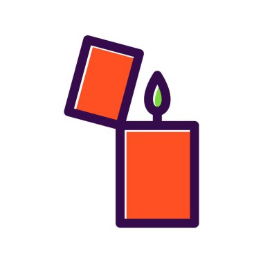 Yanıcı Doldurulabilir Vektör Simgesi Tasarımı