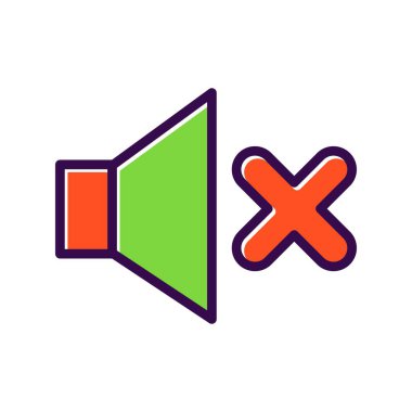 Dilsiz Doldurulmuş Vektör Simgesi Tasarımı