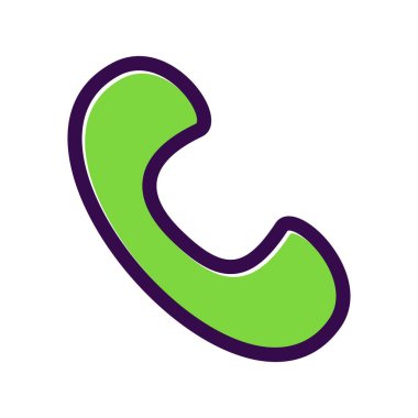 Telefon Doldurulmuş Vektör Simgesi Tasarımı