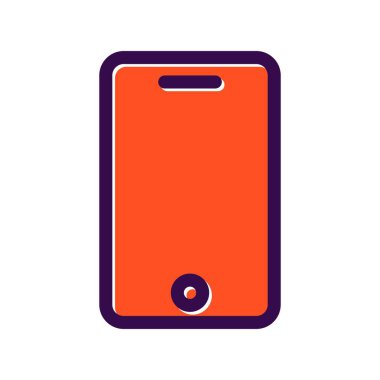 Telefon Doldurulmuş Vektör Simgesi Tasarımı