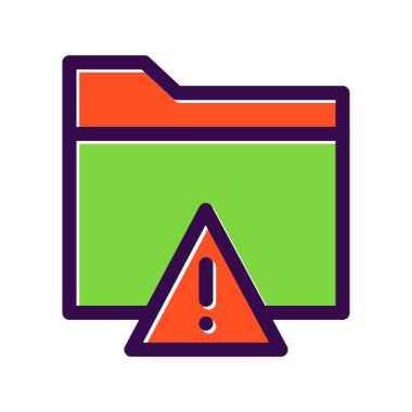 Dizin Doldurulmuş Vektör Simgesi Tasarımı