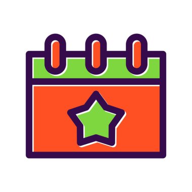 Olay Doldurulmuş Vektör Simgesi Tasarımı 