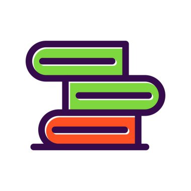 Dolu Vektör Simgesi Tasarımı Kitapları