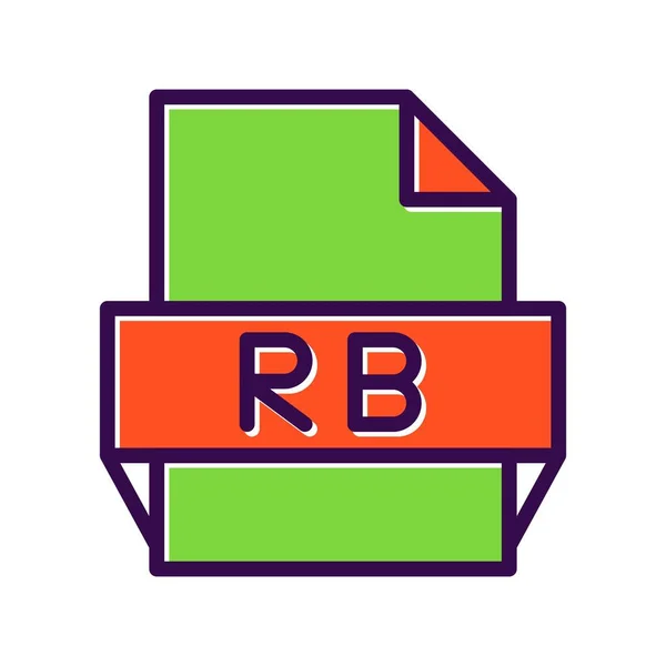 Rb填充向量Icon设计 — 图库矢量图片