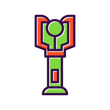 Akhet Doldurulmuş Vektör Simgesi Tasarımı