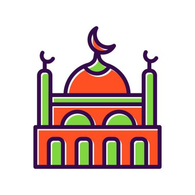 Cami Dolu Vektör Simgesi Tasarımı