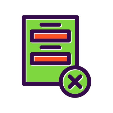 Proje Doldurulmuş Vektör Simgesi Tasarımı