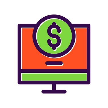 Bağış Doldurulmuş Vektör Simgesi Tasarımı