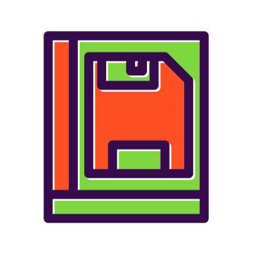 Doldurulmuş Vektör Simgesini Kaydet