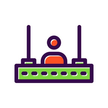 Yönlendirici Doldurulmuş Vektör Simgesi Tasarımı