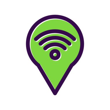  Pin Doldurulmuş Vektör Simgesi Tasarımı