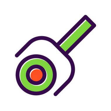 Kesici Doldurulmuş Vektör Simgesi Tasarımı