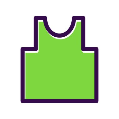 T-Shirt Doldurulmuş Vektör Simgesi Tasarımı