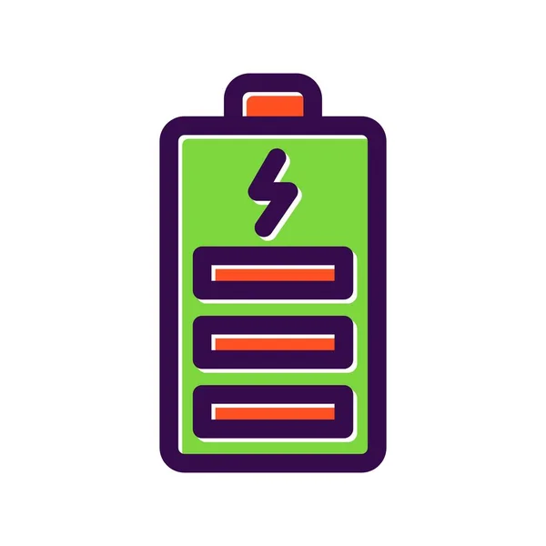 Diseño Iconos Vectores Llenos Energía — Vector de stock
