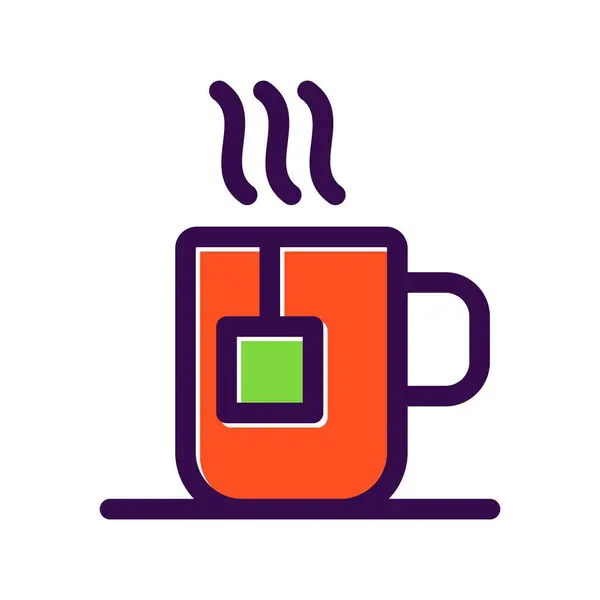 Taza Café Llena Vector Icono Diseño — Archivo Imágenes Vectoriales