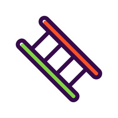 Merdiven Doldurulmuş Vektör Simgesi Tasarımı