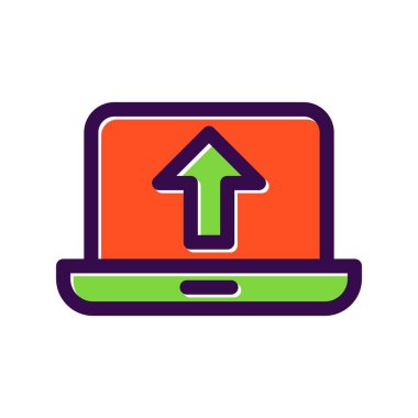 Doldurulmuş Vektör Simgesi Tasarımı Yükle