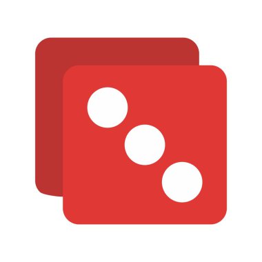 Dices Dlat Vektör Simgesi Tasarımı