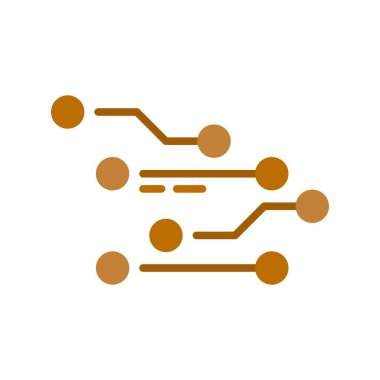 Devre Düz Vektör Simgesi Tasarımı