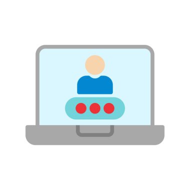 Parola Düz Vektör Simgesi Tasarımı