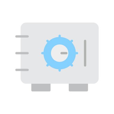 Güvenli Düz Vektör Simgesi Tasarımı