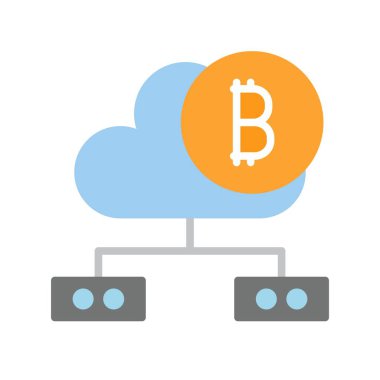 Veritabanı Düz Vektör Simgesi Tasarımı