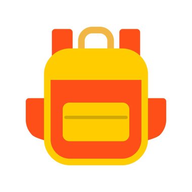 Torba Düz Vektör Simgesi Tasarımı