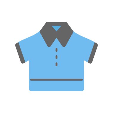 Gömlek Düz Vektör Simgesi Tasarımı