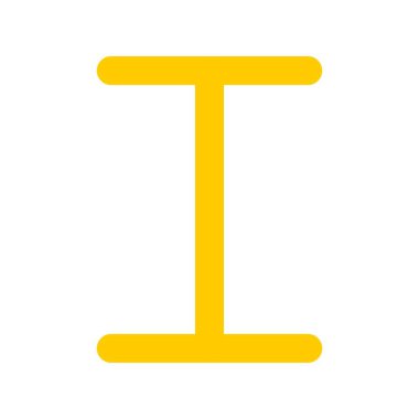 I Düz Vektör Simgesi Tasarımı