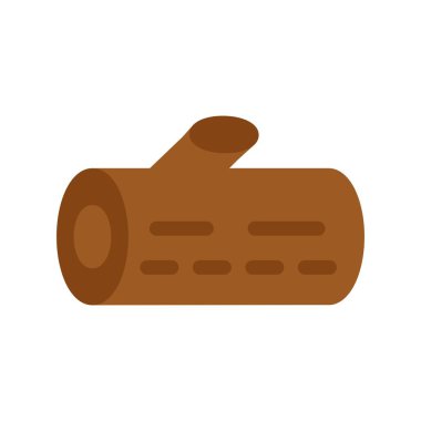 Tahta Düz Vektör Simgesi Tasarımı