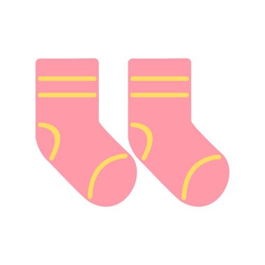 Çorap Düz Vektör Simgesi Tasarımı
