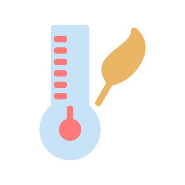 Sonbahar Düz Vektör Simgesi Tasarımı