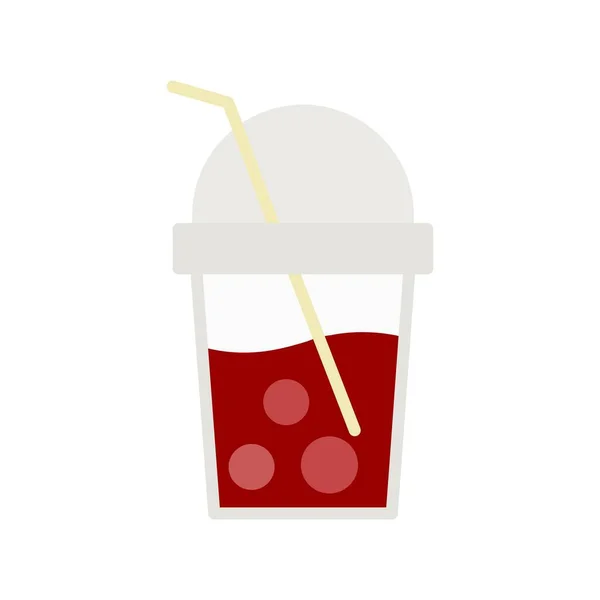 Soda Plana Vector Icon Desig — Archivo Imágenes Vectoriales