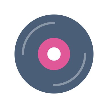 Dvd Düz Vektör Simgesi Tasarımı