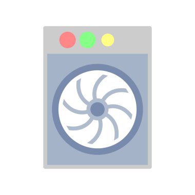 Serinletici Fan Düz Vektör Simgesi Tasarımı