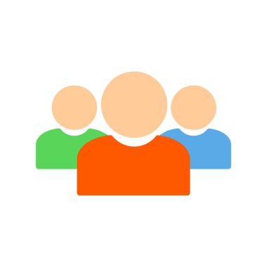 Takım Düz Vektör Simgesi Tasarımı