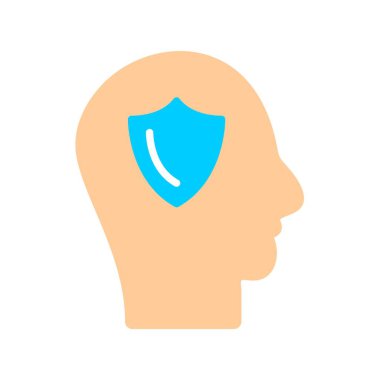 Kalkan Düz Vektör Simgesi Desig